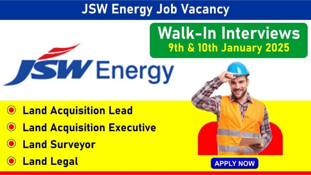 JSW Energy Job Vacancy