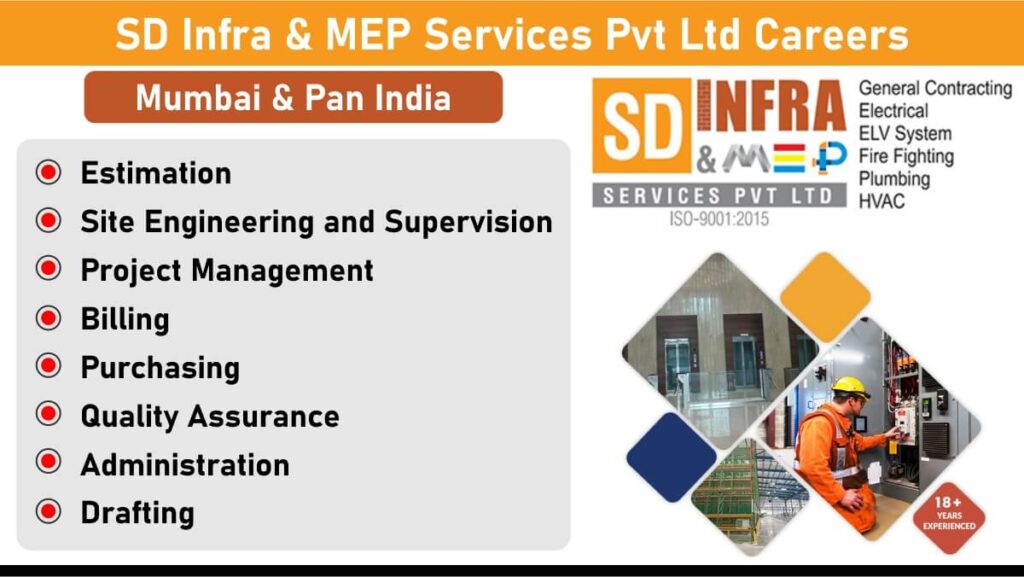 SD Infra & MEP Services Pvt Ltd Careers