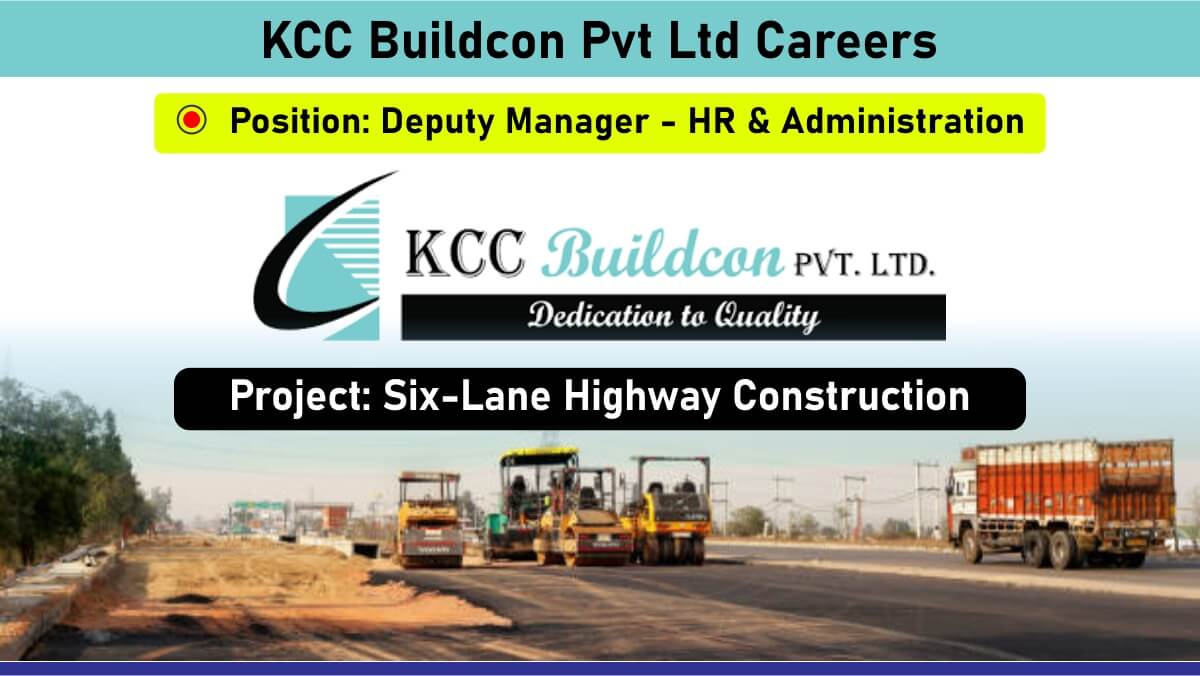 KCC Buildcon Pvt Ltd Careers