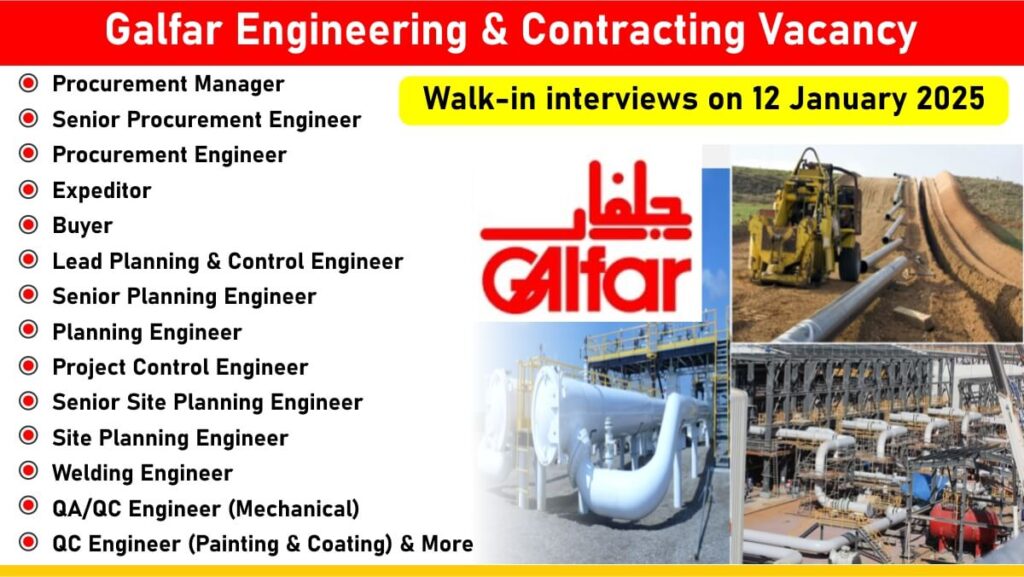 Galfar Engineering & Contracting Vacancy