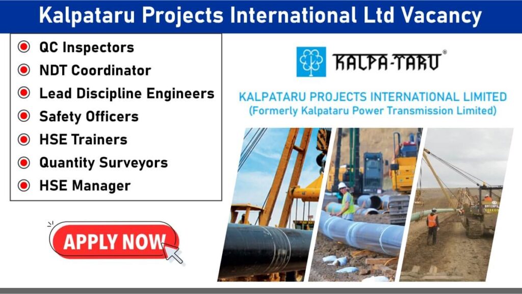 Kalpataru Projects International Ltd Vacancy