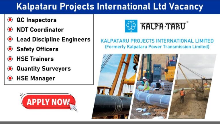 Kalpataru Projects International Ltd Vacancy