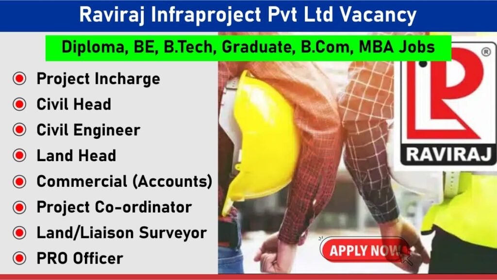 Raviraj Infraproject Pvt Ltd Vacancy