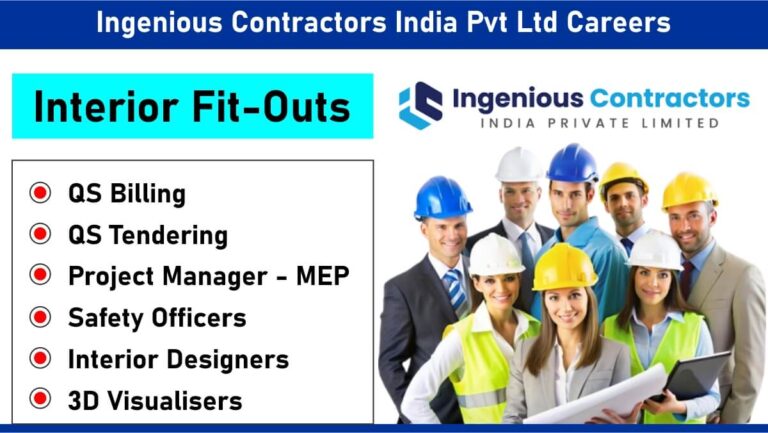 Ingenious Contractors India Pvt Ltd Careers