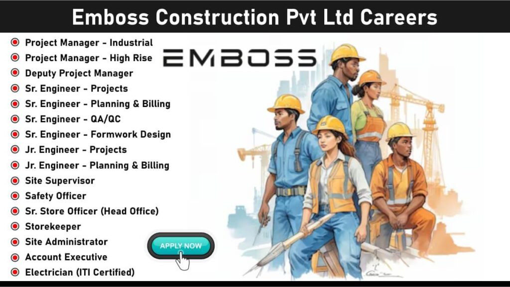 Emboss Construction Pvt Ltd Careers