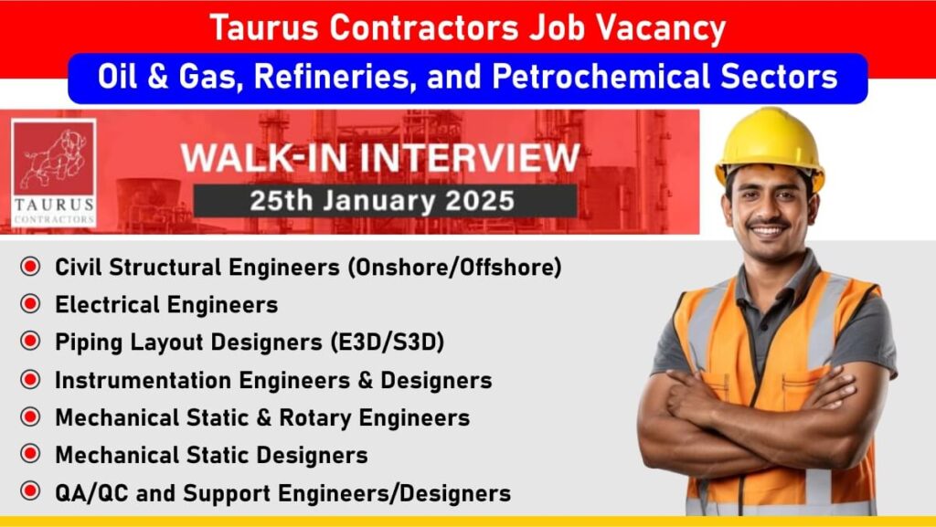 Taurus Contractors Job Vacancy