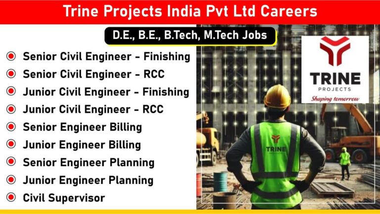 Trine Projects India Pvt Ltd Vacancy