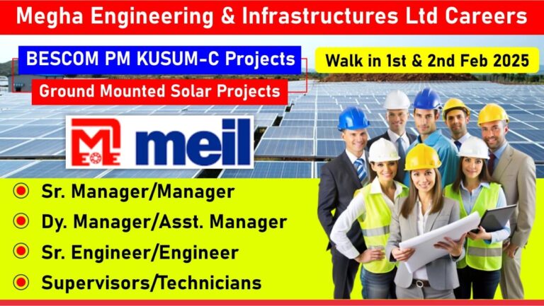 Megha Engineering & Infrastructures Ltd Careers