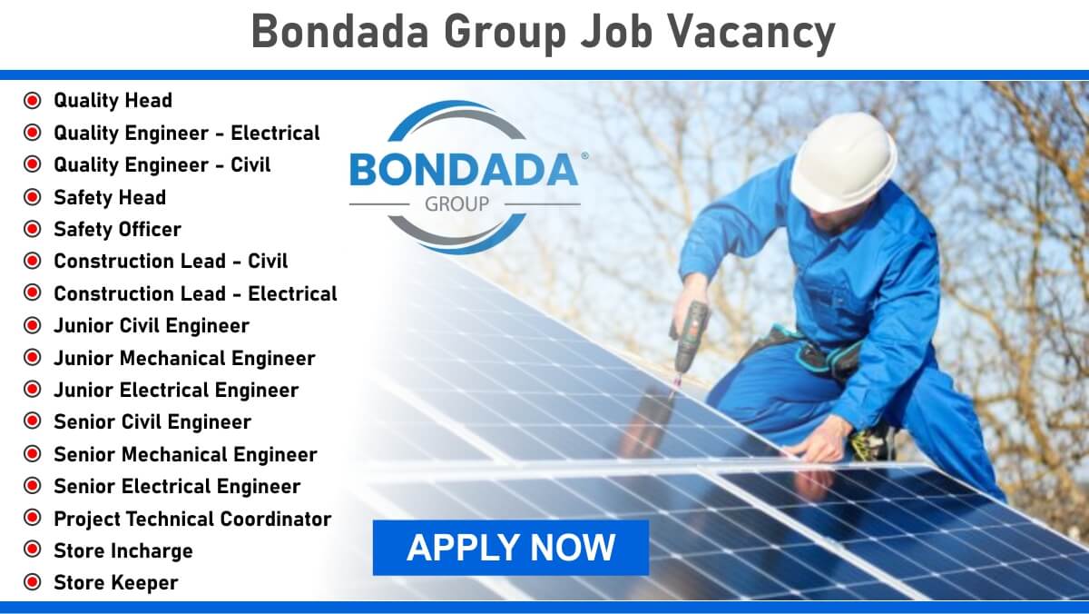 Bondada Group Job Vacancy