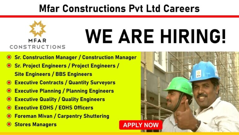 Mfar Constructions Pvt Ltd Careers