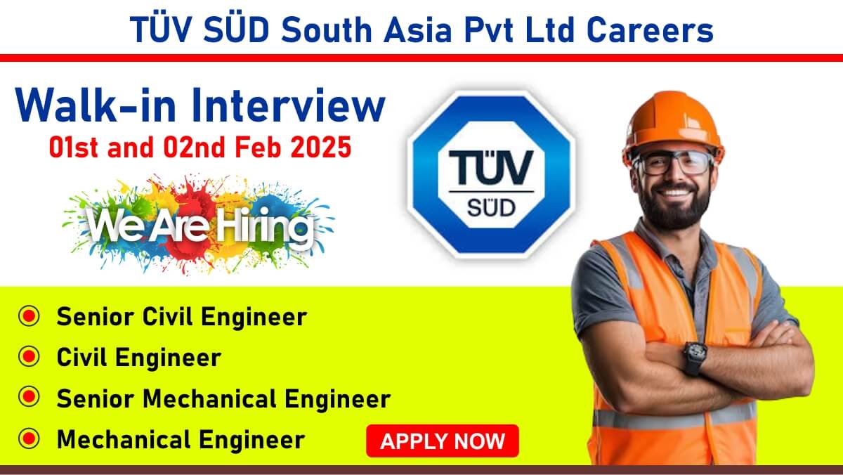 TÜV SÜD South Asia Pvt Ltd Careers