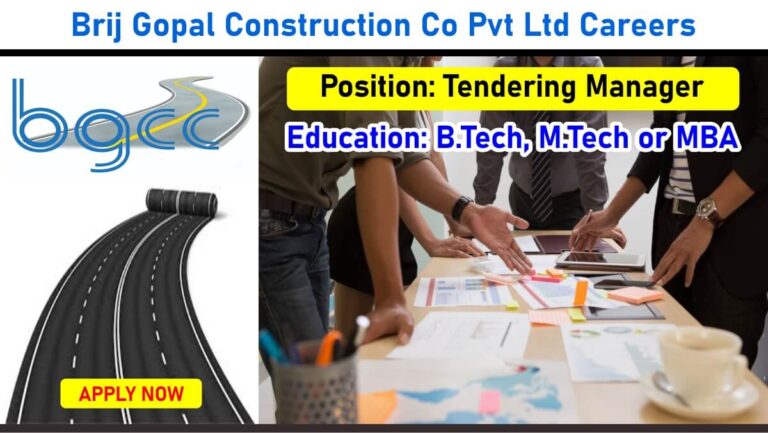 Brij Gopal Construction Co Pvt Ltd Careers