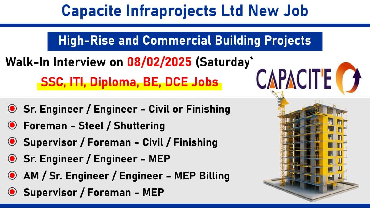 Capacite Infraprojects Ltd New Job