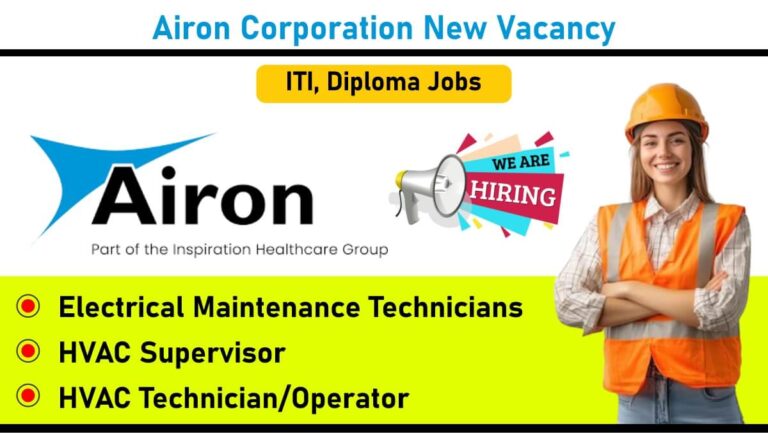 Airon Corporation New Vacancy