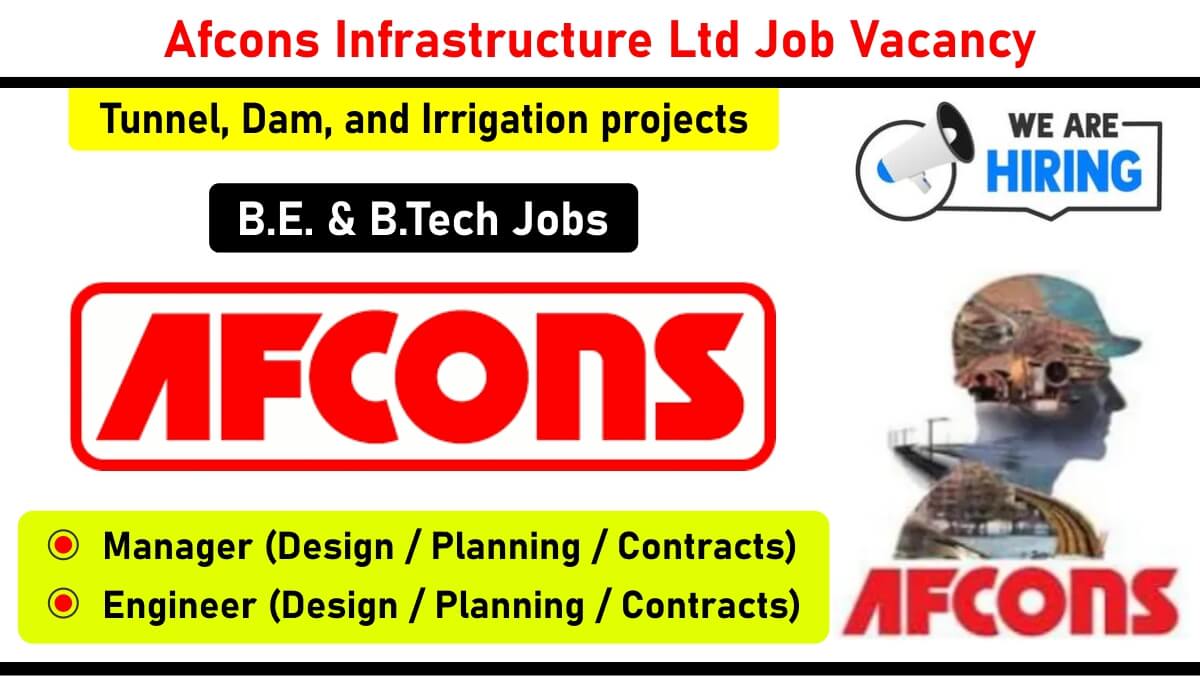 Afcons Infrastructure Ltd Job Vacancy