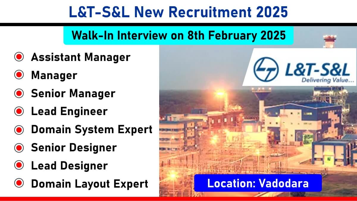 L&T-S&L New Recruitment 2025