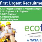 Tata Ecofirst Urgent Recruitment 2025 | For Diploma/B.Tech (Civil/Mech/Elec)