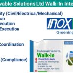 Inox Renewable Solutions Ltd Walk-In Interview 2025 | Job Location: Gujarat, Rajasthan, Tamil Nadu, Madhya Pradesh