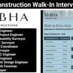 Sobha Construction Walk-In Interview 2025 | Date: 22nd and 23rd February 2025