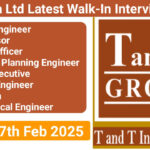 T&T Infra Ltd Latest Walk-In Interview 2025 | Date: 17th Feb 2025 | Job Satara Region & Maharashtra.