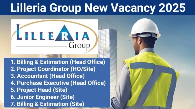 Lilleria Group New Vacancy 2025 | Construction Jobs In Vadodara