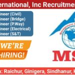 Urgent Hiring for PMC Railway Project in Karnataka – Site Engineer (Civil, Bridge, P.Way, Electrical, S&T) Openings at MSV International, Inc