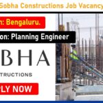 Sobha Constructions Job Vacancy