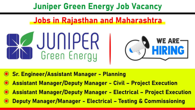 Juniper Green Energy Job Vacancy