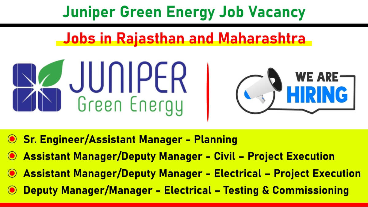 Juniper Green Energy Job Vacancy