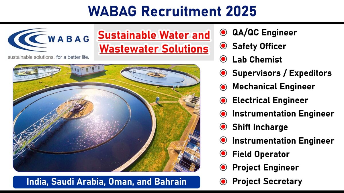 WABAG Recruitment 2025