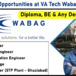 Job Opportunities at VA Tech Wabag Ltd