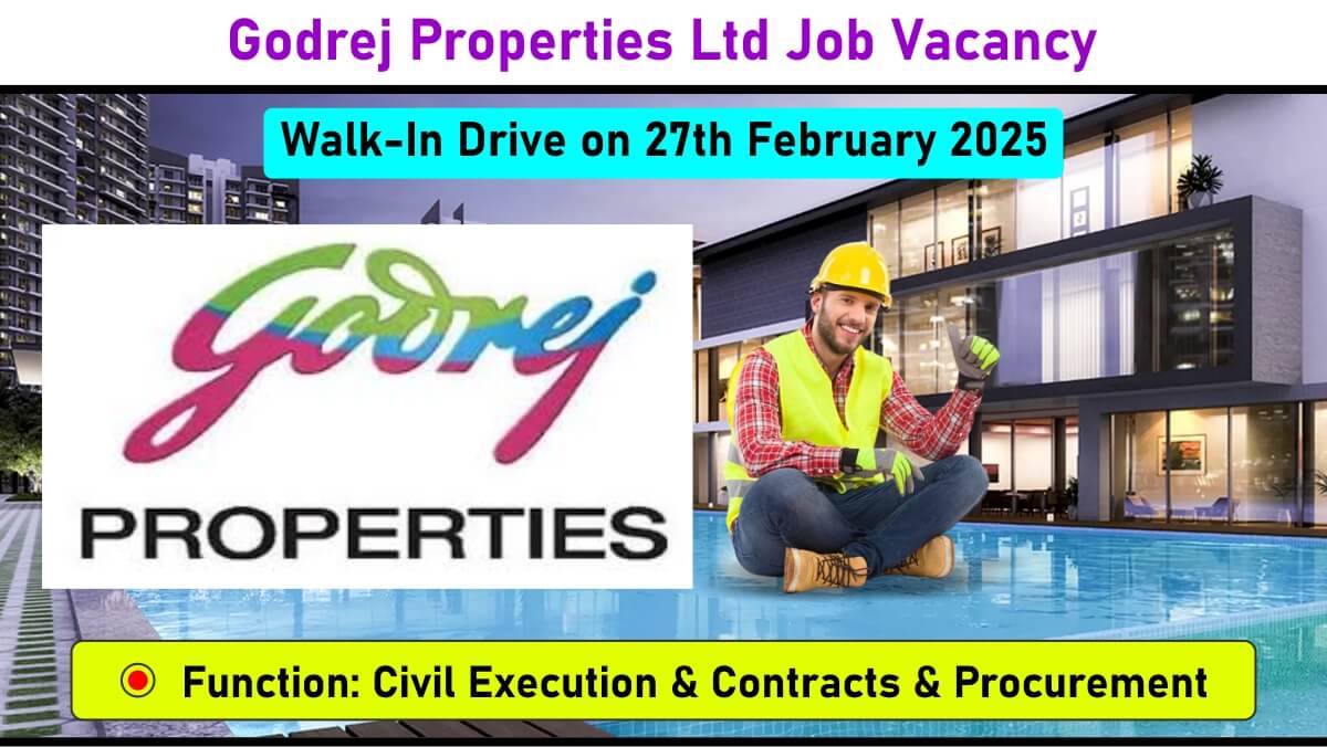 Godrej Properties Ltd Job Vacancy