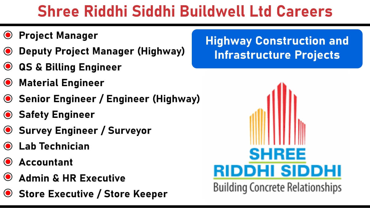 Shree Riddhi Siddhi Buildwell Ltd Careers