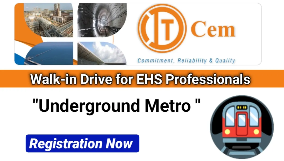 ITD Cementation India Ltd Walk-In Drive 2025 | for Underground Metro Projects