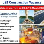 L&T Construction Vacancy