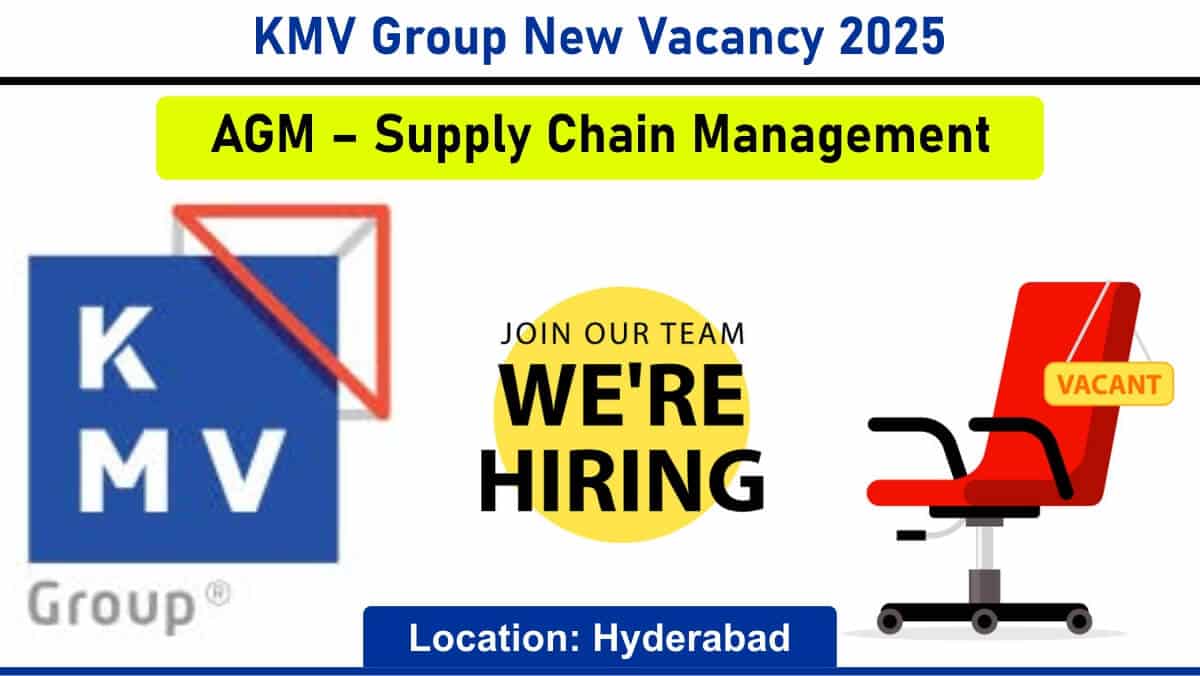 KMV Group New Vacancy 2025