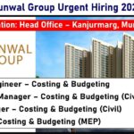 Runwal Group Urgent Hiring 2025