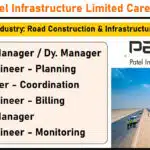 Patel Infrastructure Limited Careers