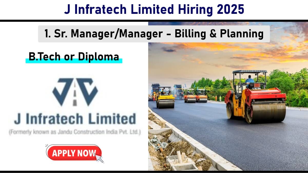 J Infratech Limited Hiring 2025