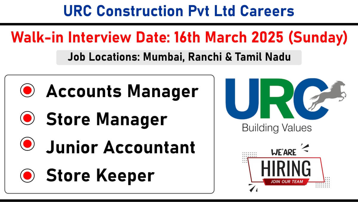 URC Construction Pvt Ltd Careers