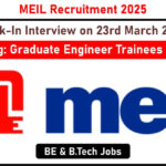 MEIL Recruitment 2025