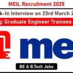 MEIL Recruitment 2025