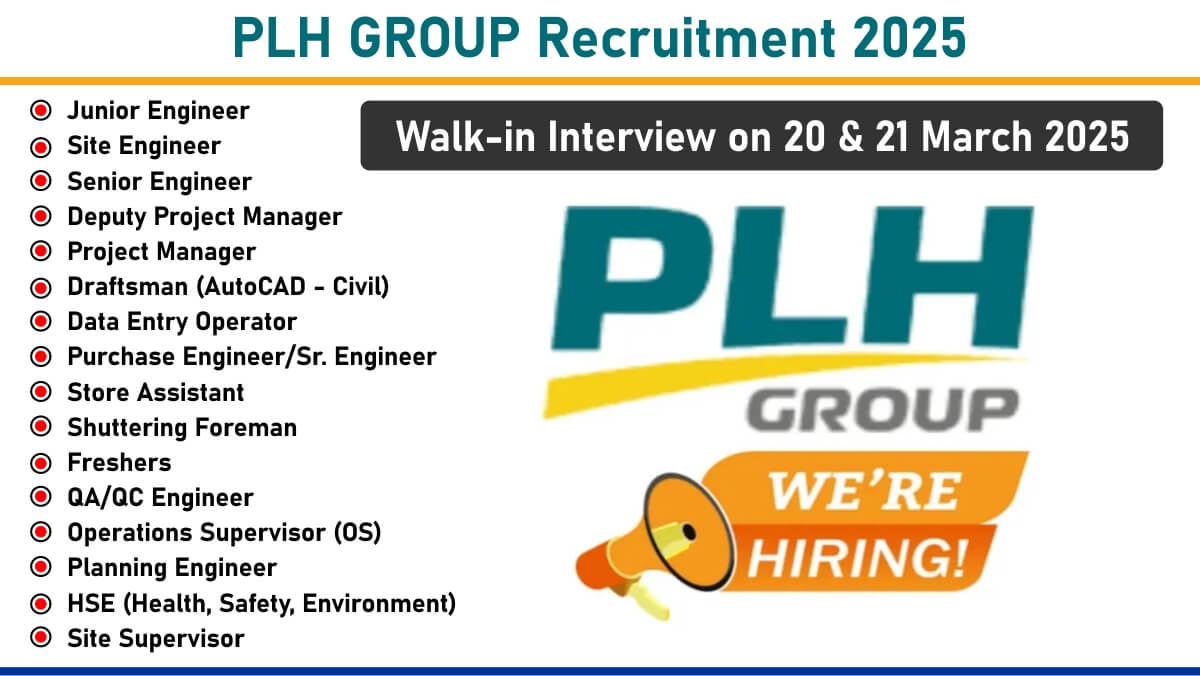 PLH GROUP Recruitment 2025