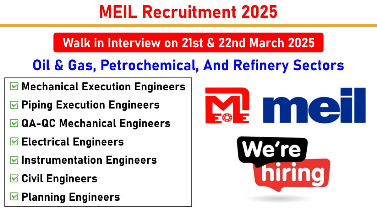 MEIL Recruitment 2025