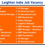 Leighton India Job Vacancy