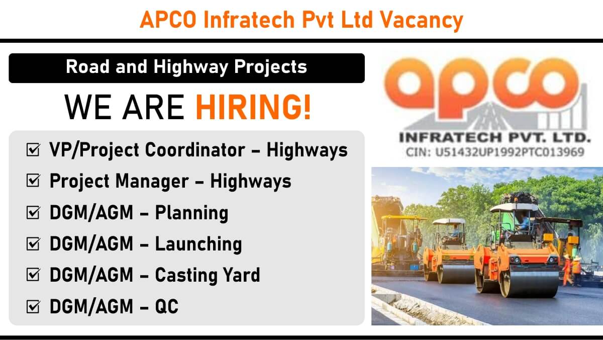 APCO Infratech Pvt Ltd Vacancy