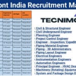 Tecnimont India Hiring 2025 | Permanent Jobs In Mumbai