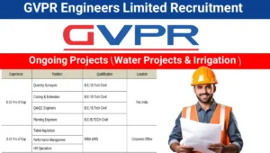 GVPR Engineers Limited Walk-In Drive 2025 | Dates: 3rd & 4th May, 2025
