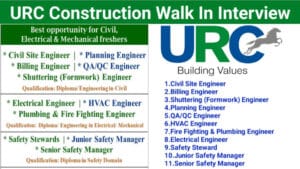URC Construction Walk In Interview | Commercial & Industrial Building Projects