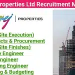 Godrej Properties Ltd Vacancy | High-rise residential projects